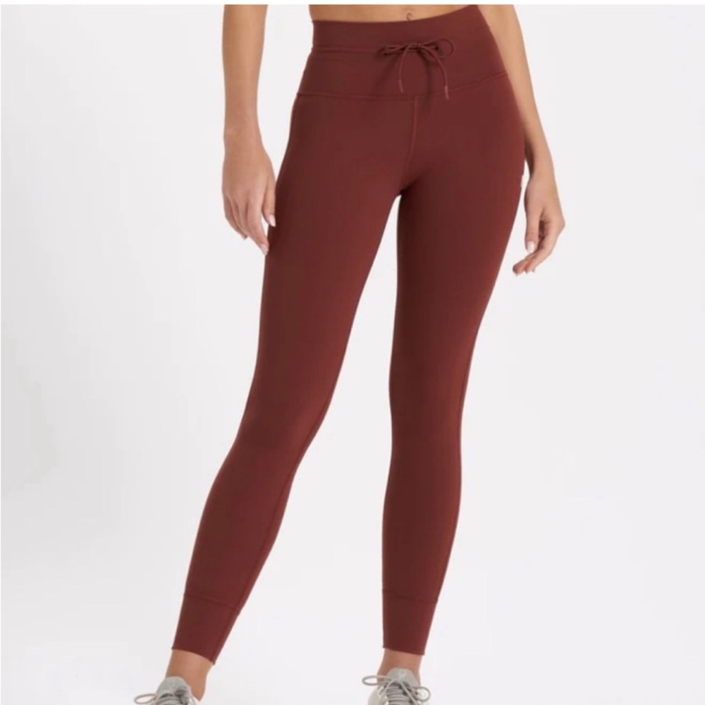 Vuori Women's High-Rise Drawstring Leggings - Rust